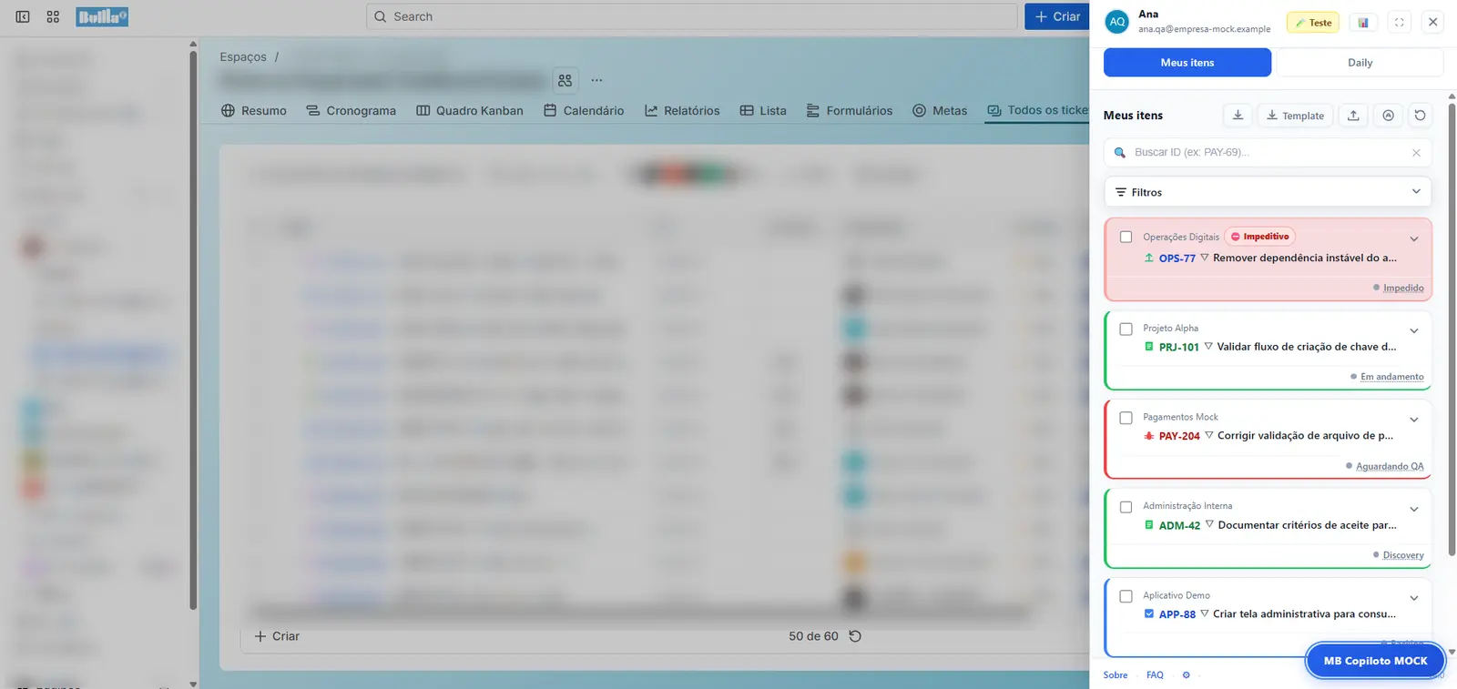 Screenshot of MB Copilot for Jira